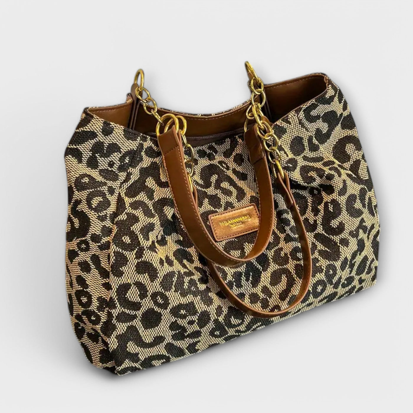 Alice | Olivia - Leopard Canvas Tote