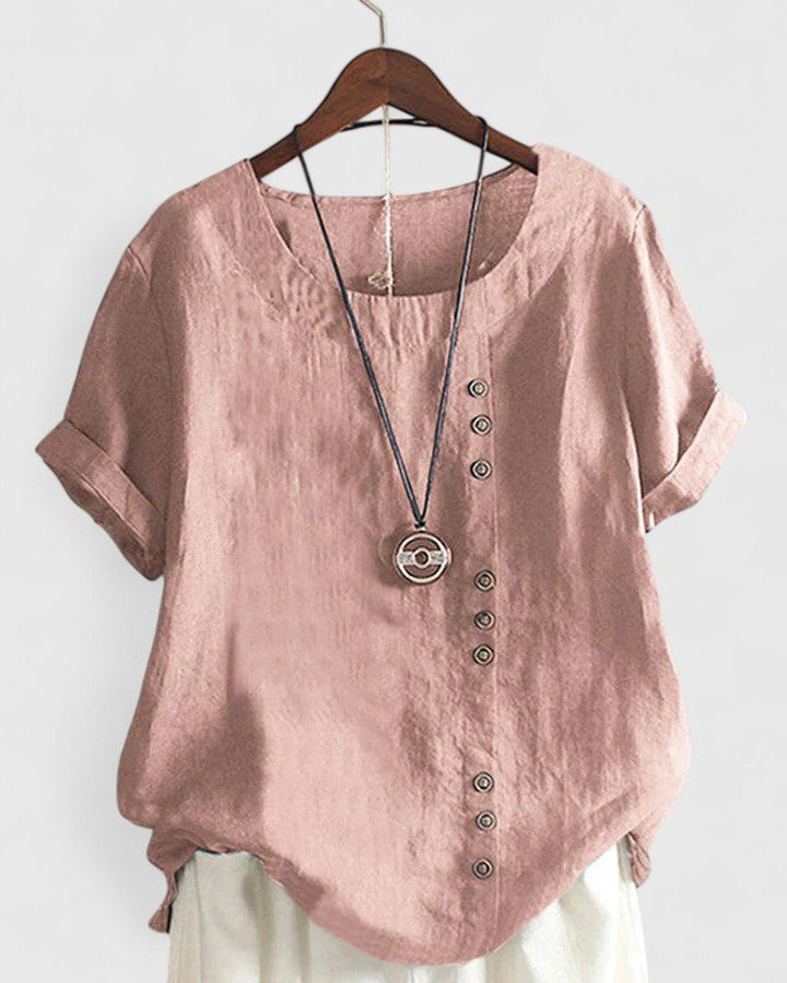 Alice | Comfortable Short Sleeve Blouse