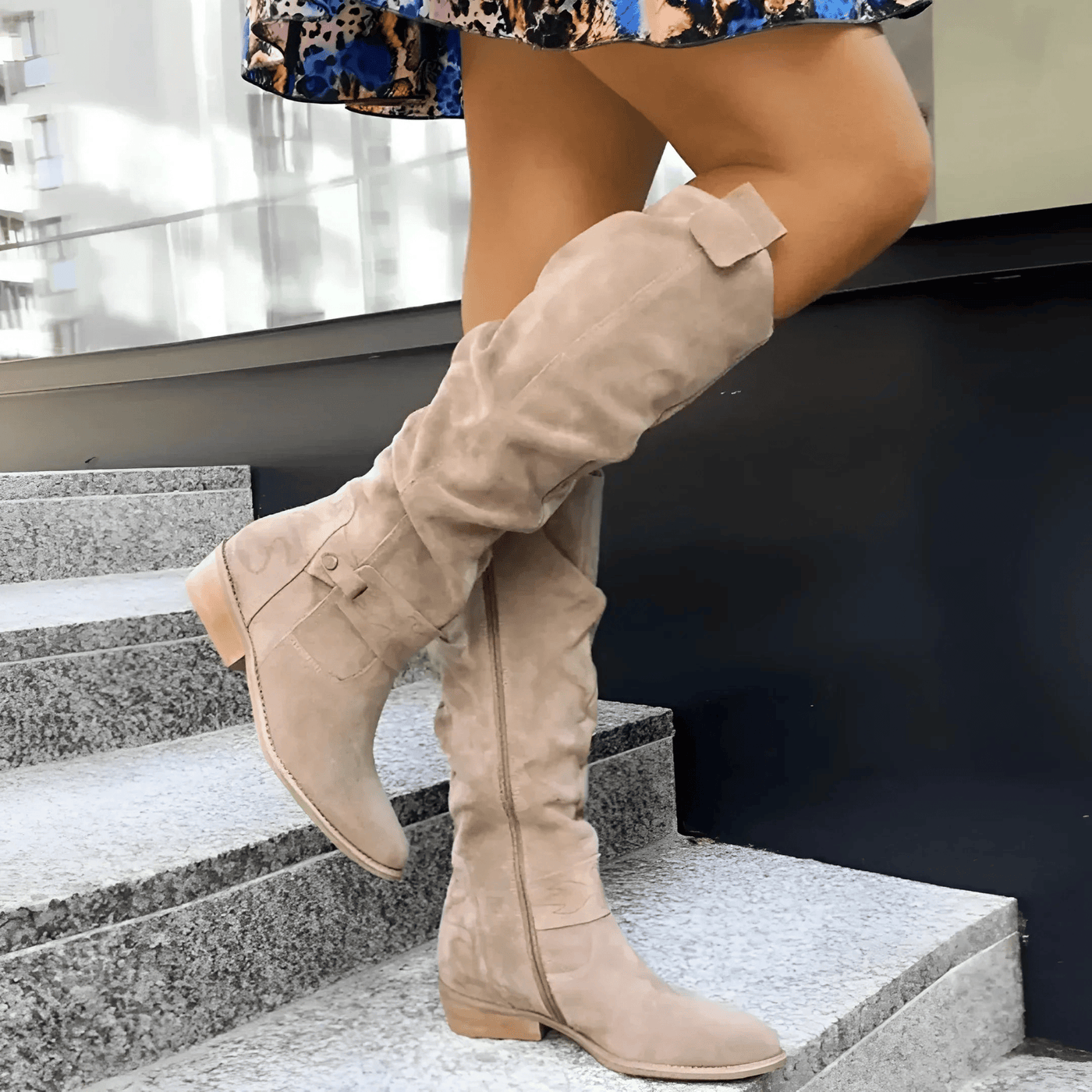 Alice | Stylish Suede Knee Boots