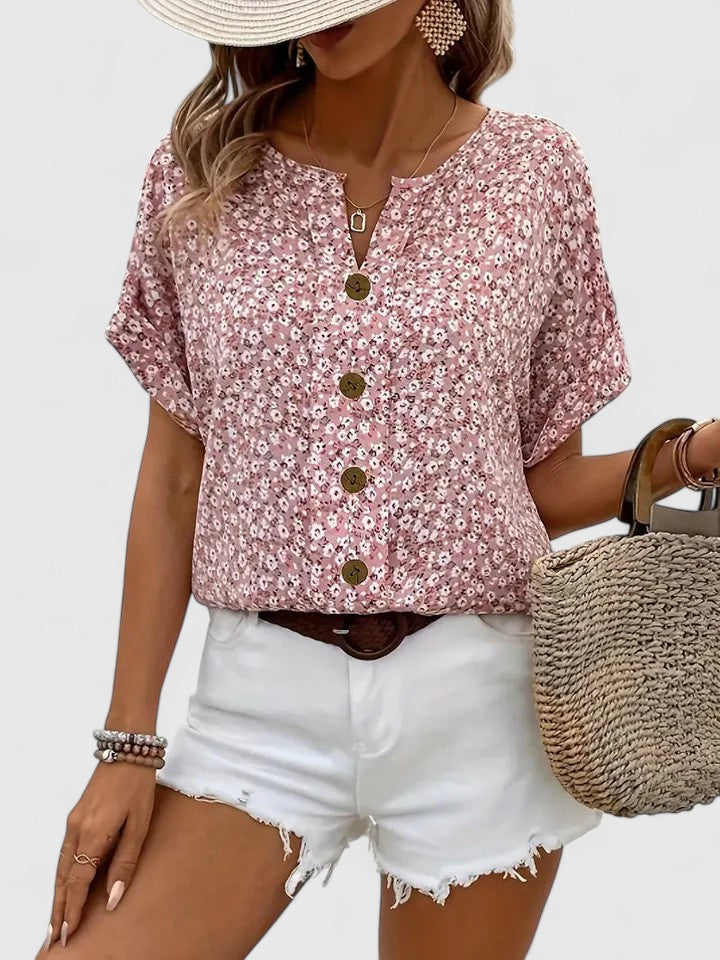 Alice | Sabine - Elegant Floral Summer Top