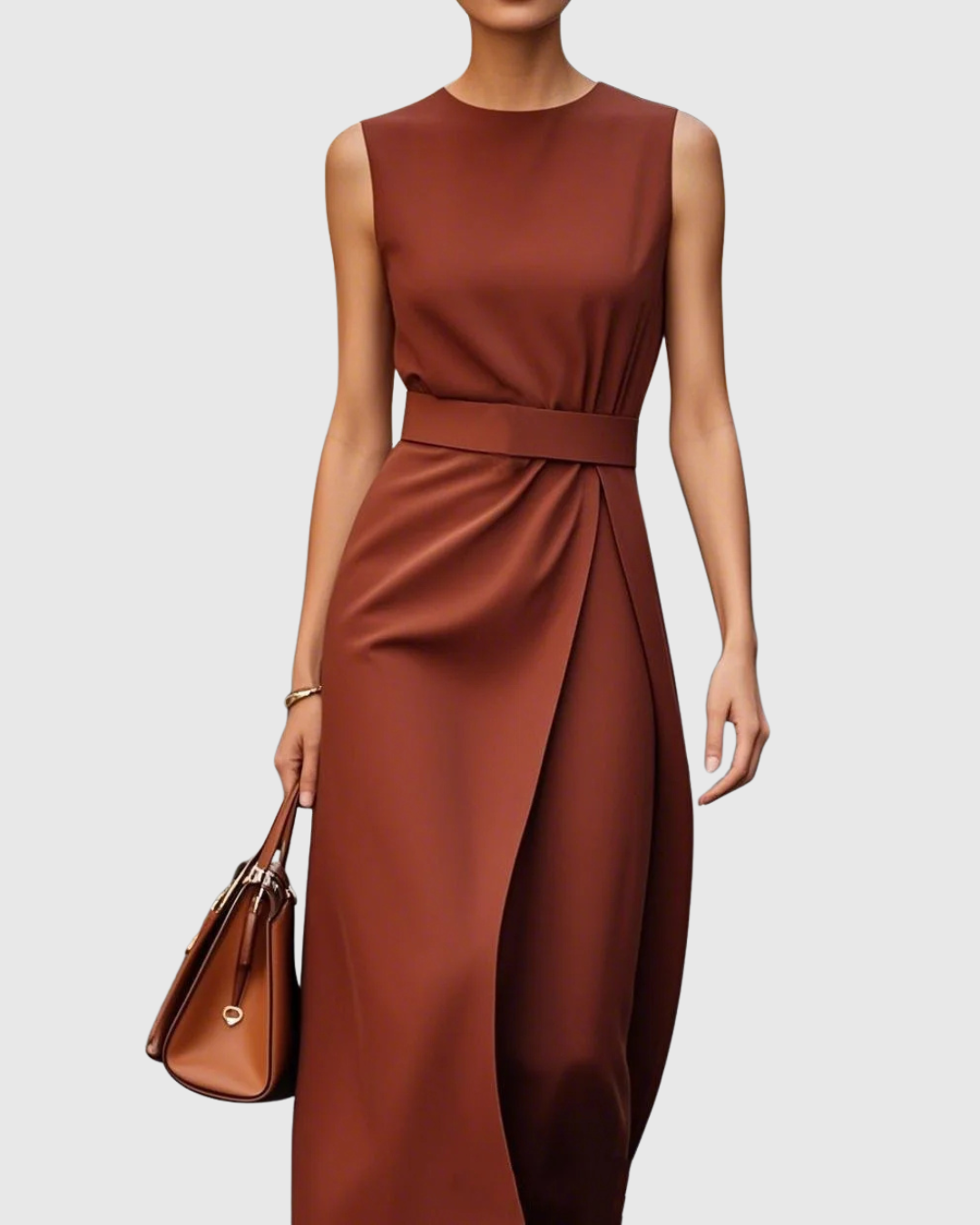 Alice | Elegant Round Neck Dress