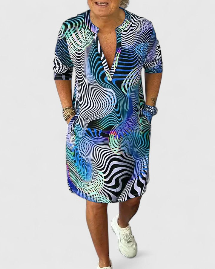 Alice | Sophisticated V-Neck Dress