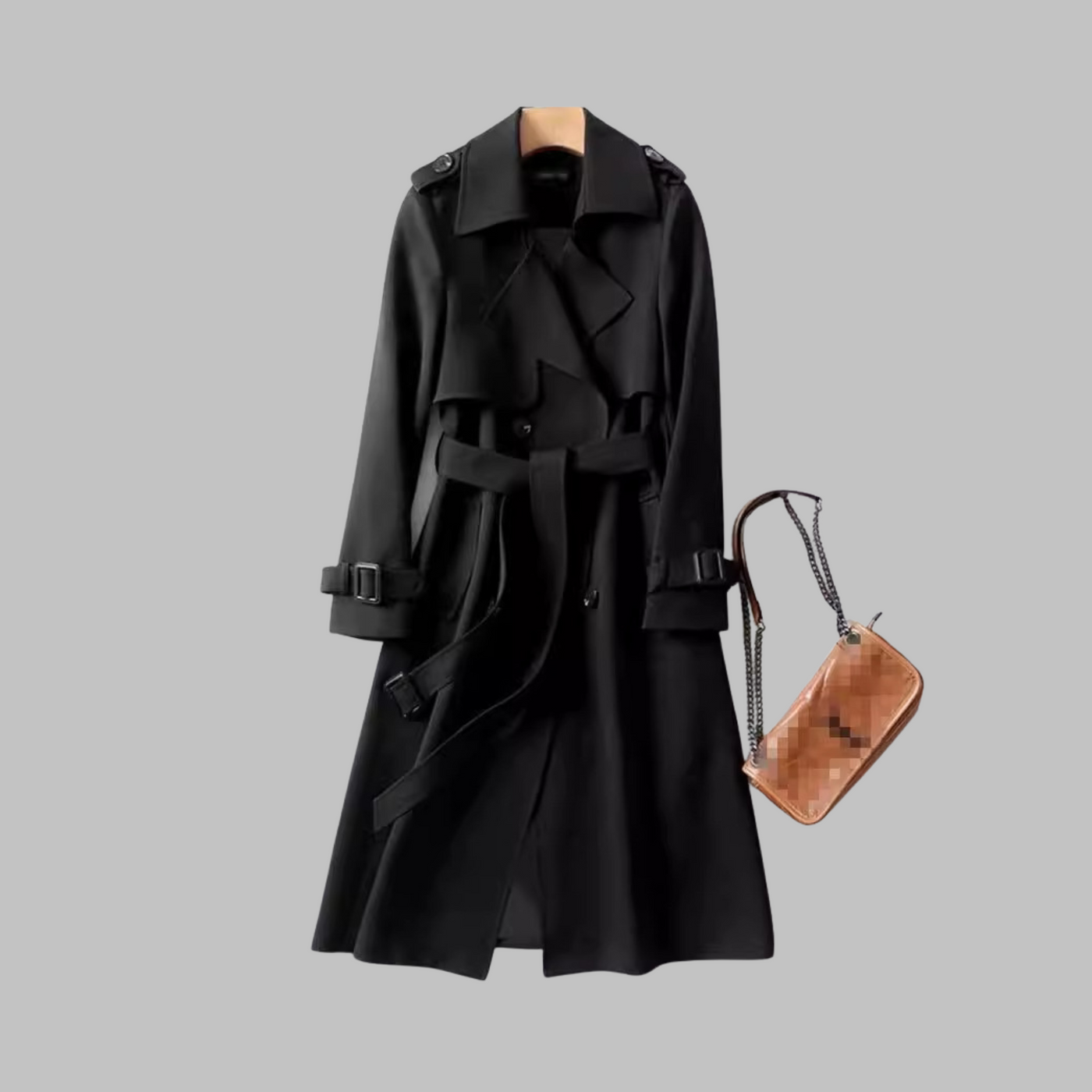 Alice | Tia - Elegant Knee-Length Loose Fit Coat