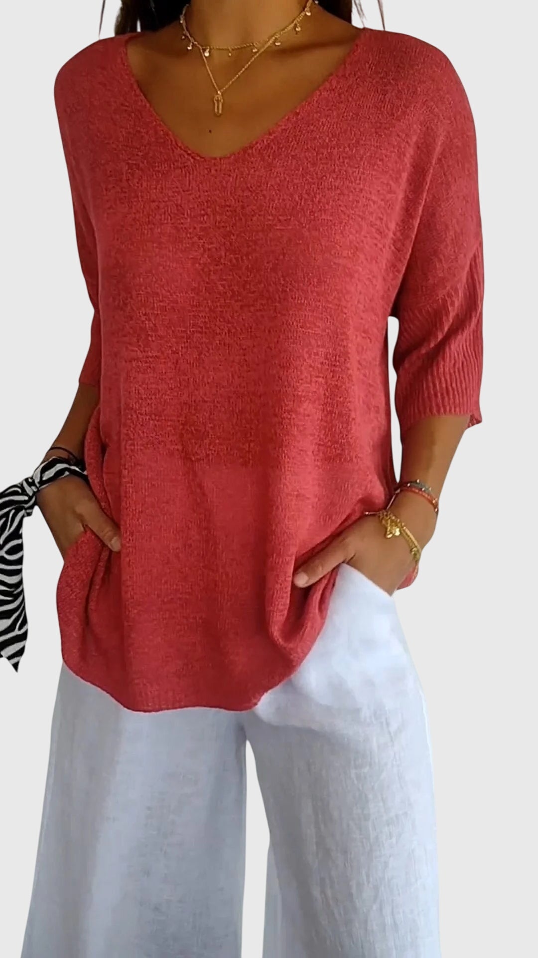 Alice | Elegant V-Neck Top
