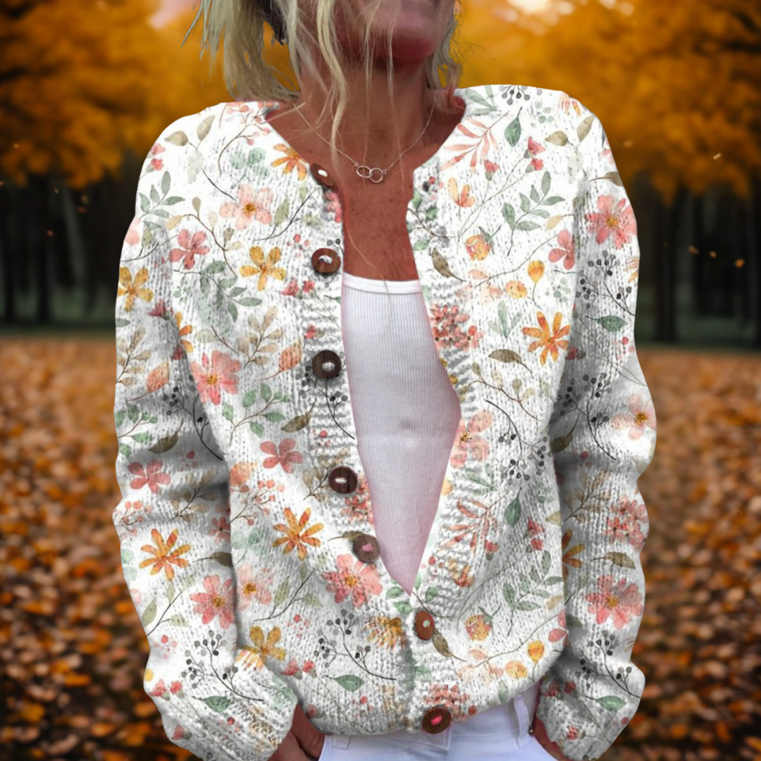 Alice | Flowers Print Cardigan
