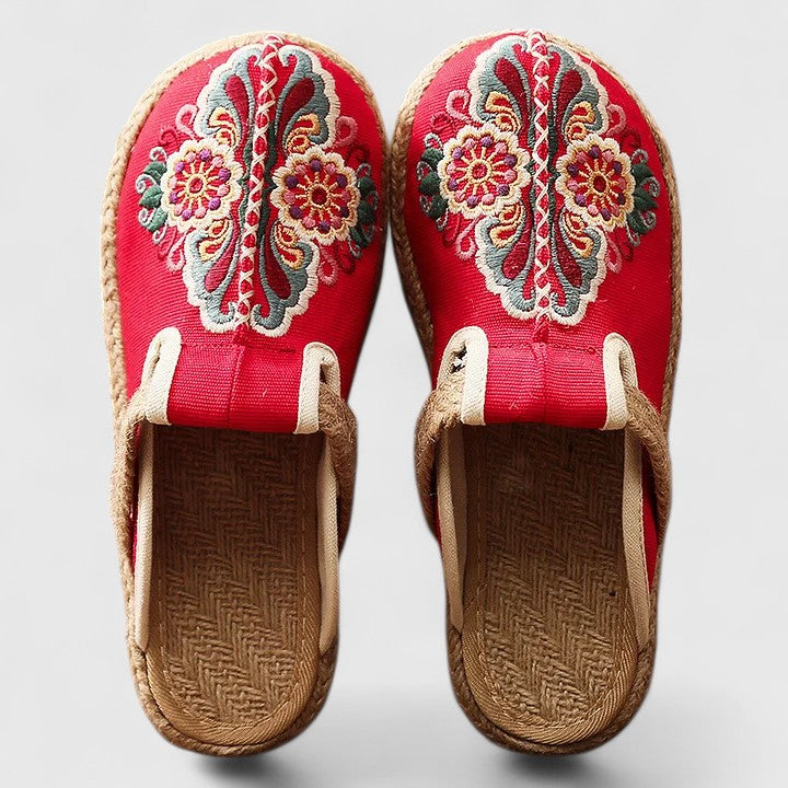 Alice | Comfortable Handmade Floral Mules