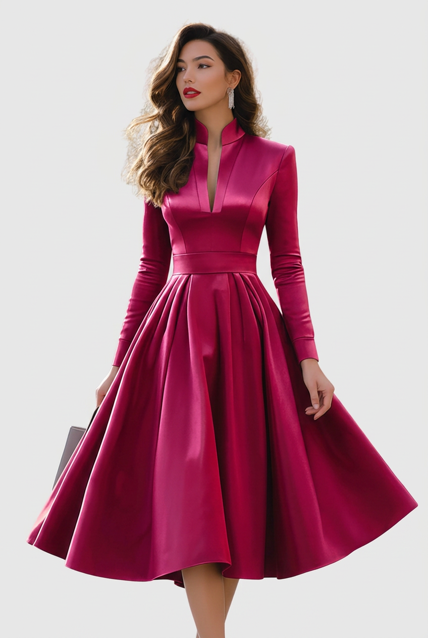Alice | V-Neck Midi Dress