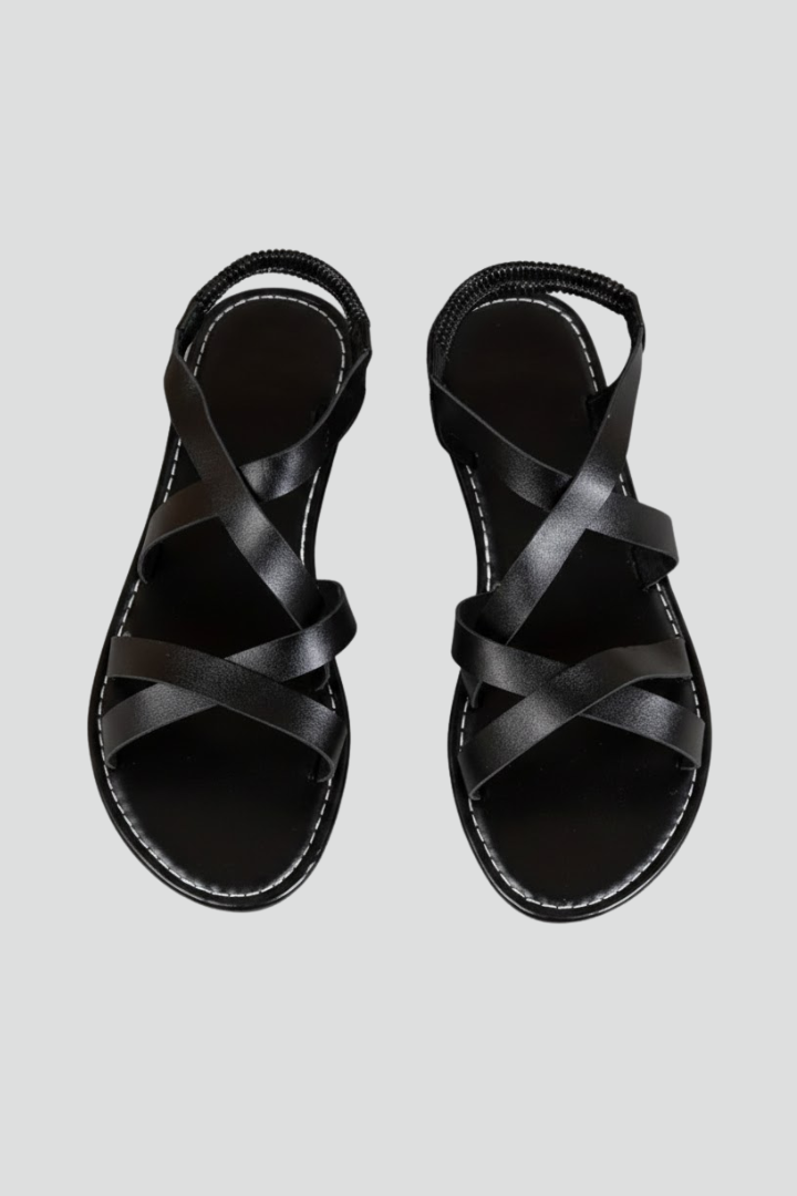Alice | Women’s Flat Sandals with Criss-Cross Straps
