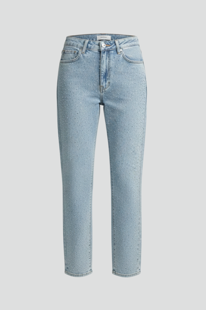 Alice | Women’s High-Waist Shimmer Straight-Leg Jeans