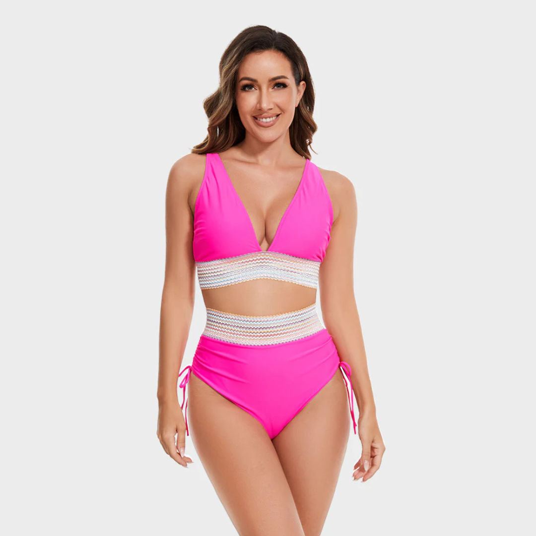 Alice | Women’s High-Waisted Bikini Swimsuit Set