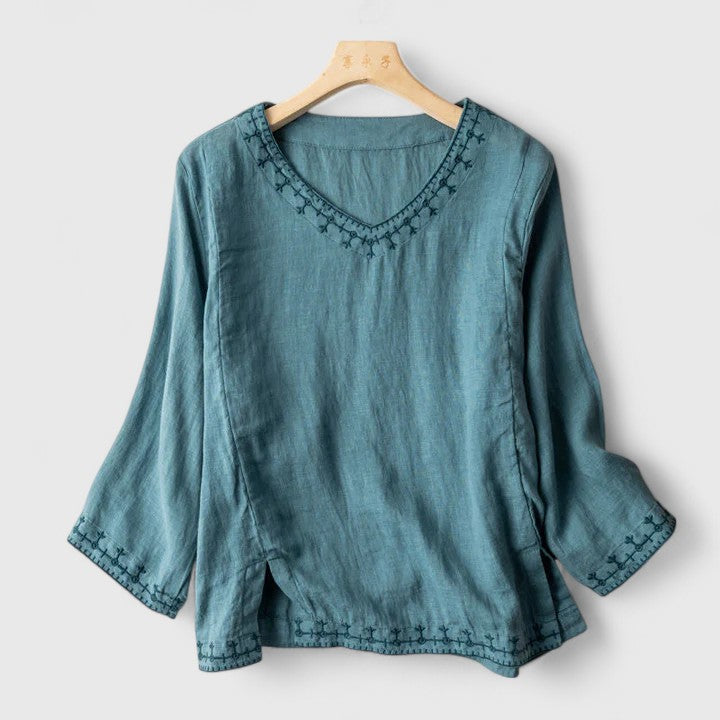 Alice | Elegant V-Neck Blouse