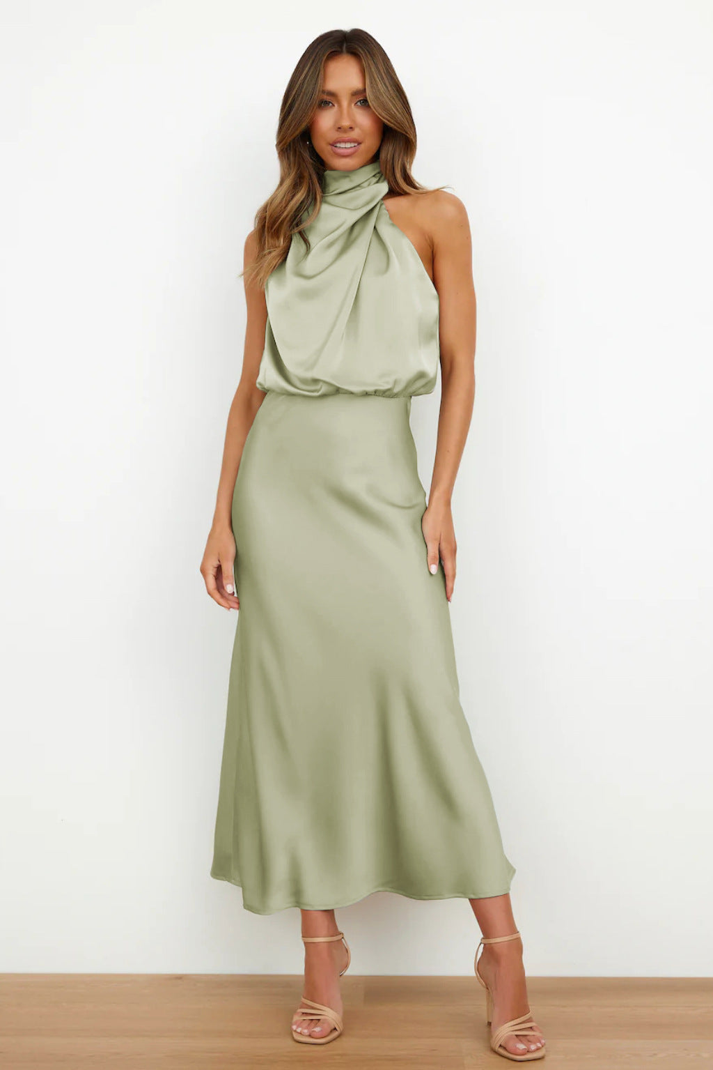 Alice | Women’s Chic Halter Evening Dress