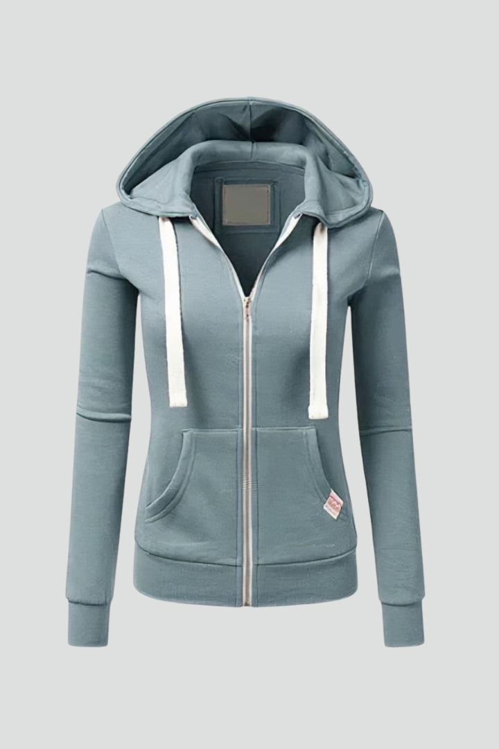 Alice | Women’s Hoodie with Front Zipper and Kangaroo Pockets