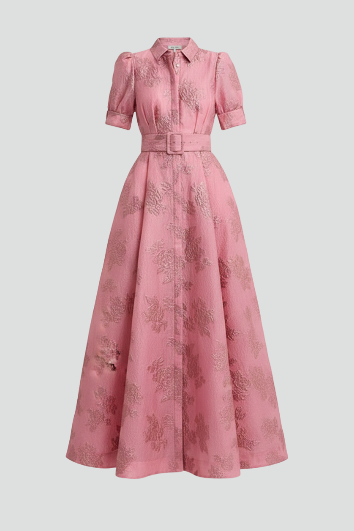 Alice | Women’s Short Sleeve Belted Maxi Dress