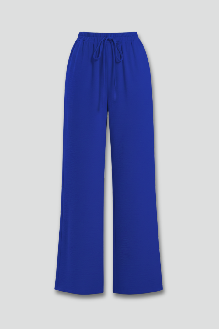 Alice | Women’s Palazzo Trousers with Drawstring Waist and Side Pockets