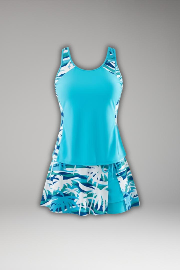 Alice | Women’s Racerback Tankini Set with Skirt