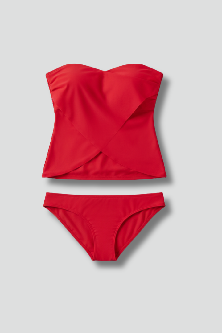 Alice | Women’s Strapless Tankini Set with Matching Bottom