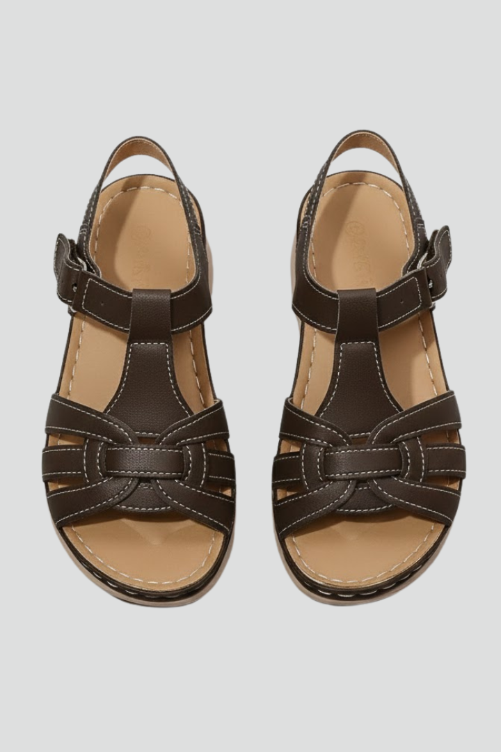 Alice | Women’s Retro Strap Sandals with Buckle Fastening