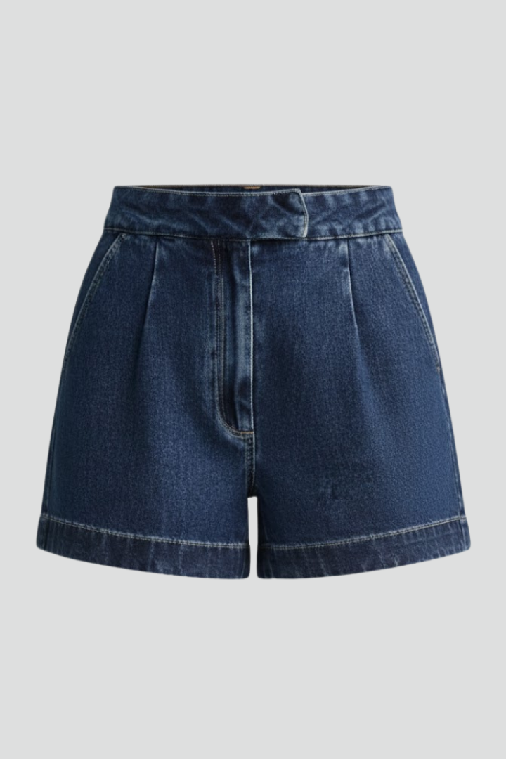 Alice | Women’s High Waisted Shorts Rolled Hem