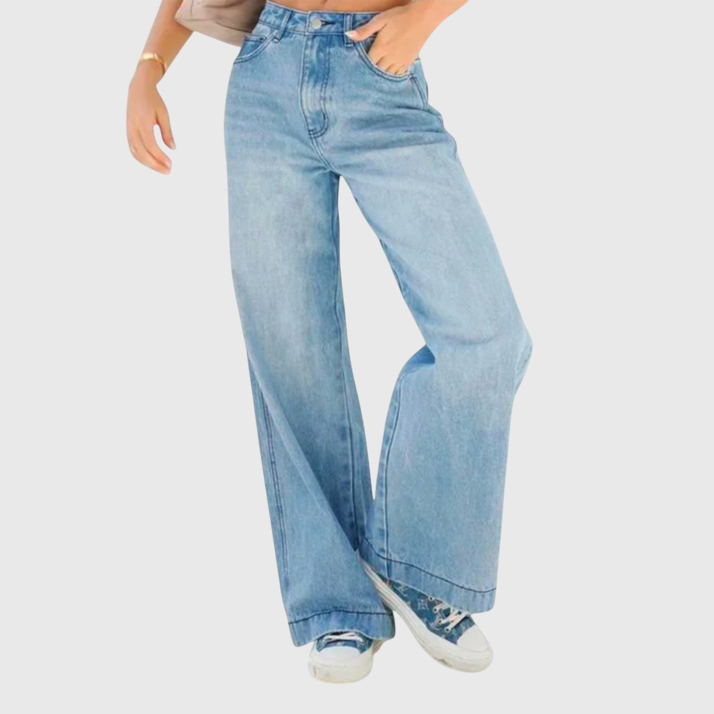Alice | Women’s Casual Baggy Denim Trousers