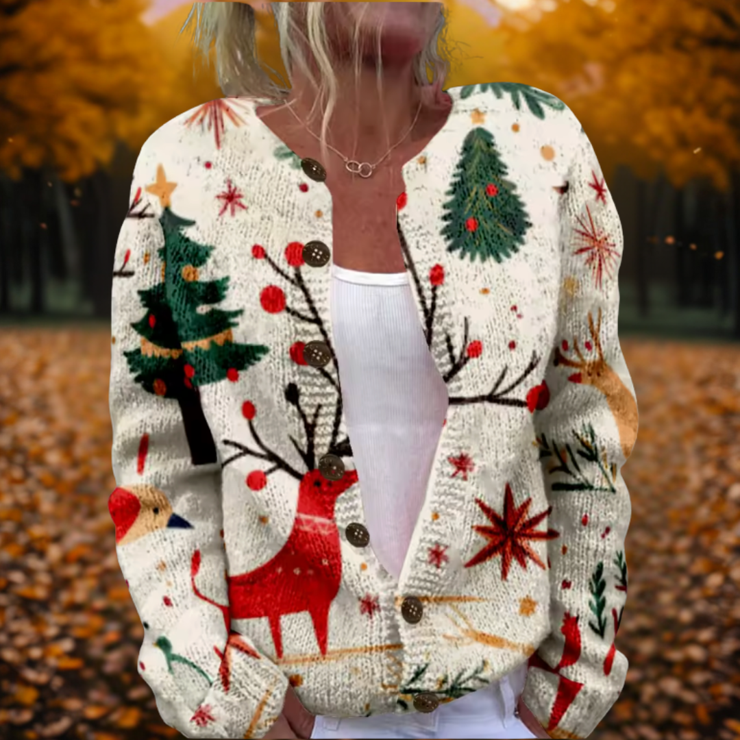 Alice | Reindeer Cardigan