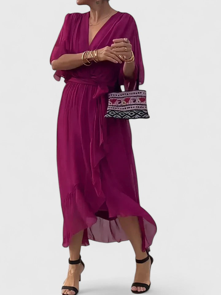 Alice | Elegant V Neck Dress
