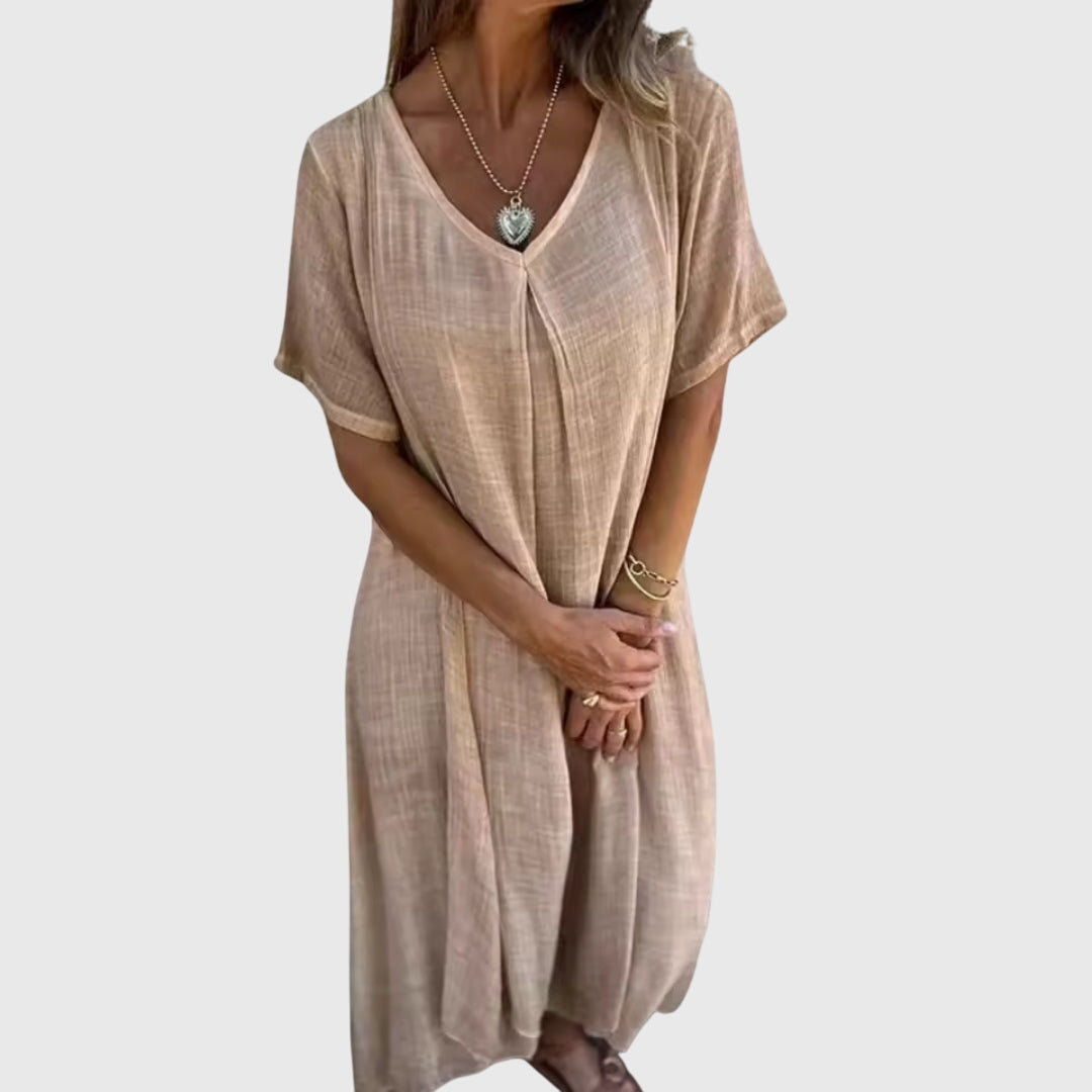 Alice | Fiona – Elegant Lightweight V-Neck Dress
