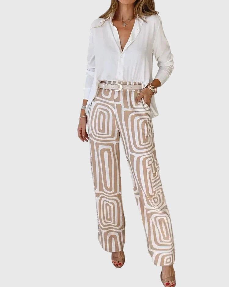 Alice | Stylish Trousers + Free Blouse & Belt