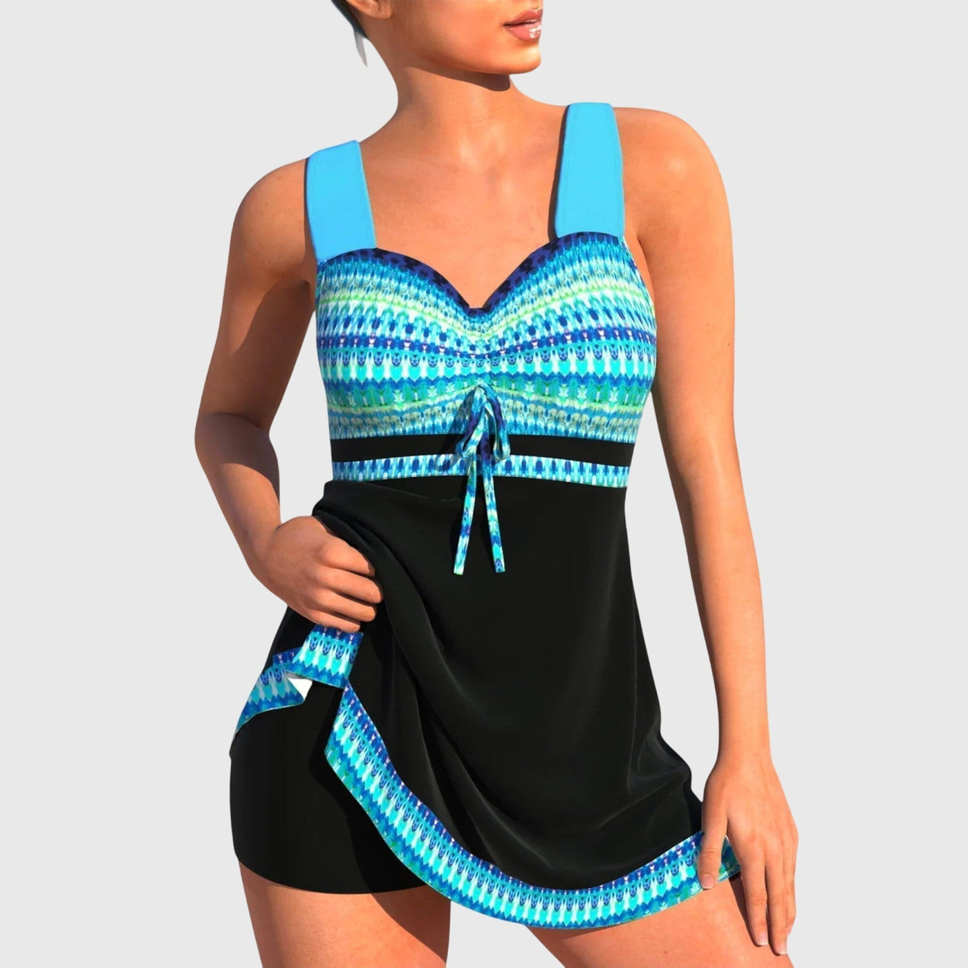 Alice | Women’s Patterned Tankini Swimsuit Set