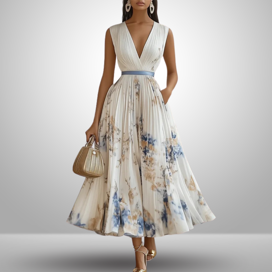 Alice | Women’s Flowy Sleeveless Summer Maxi Dress