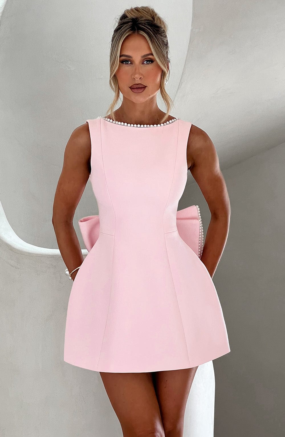 Alice | Women's Wedding Guest Structured Mini Dress