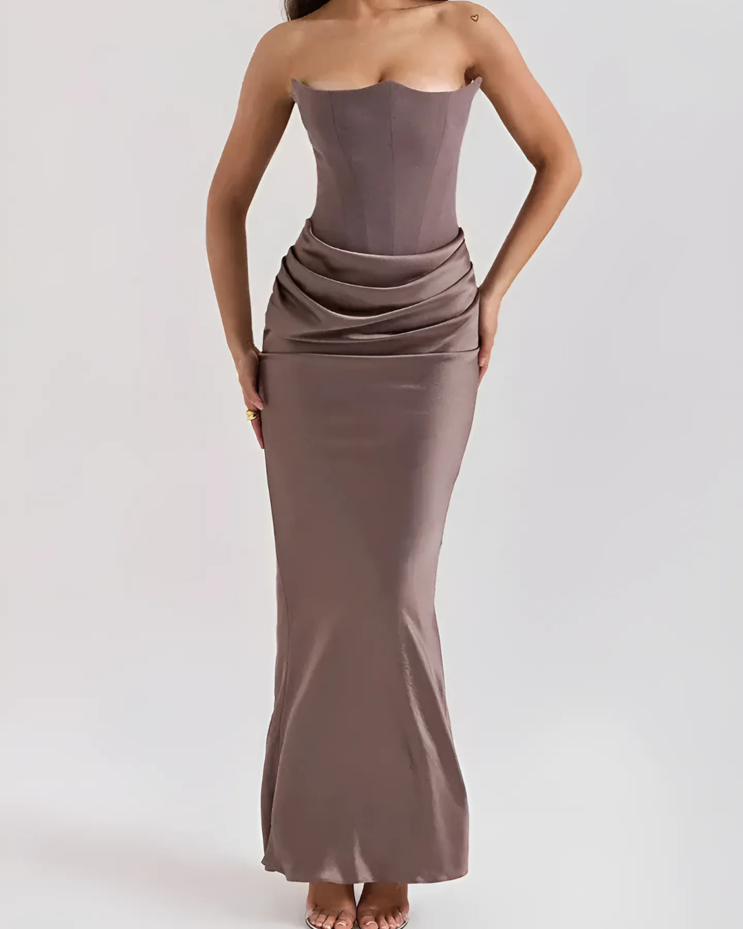 Alice | Women’s Wedding Guest Draped Maxi Dress