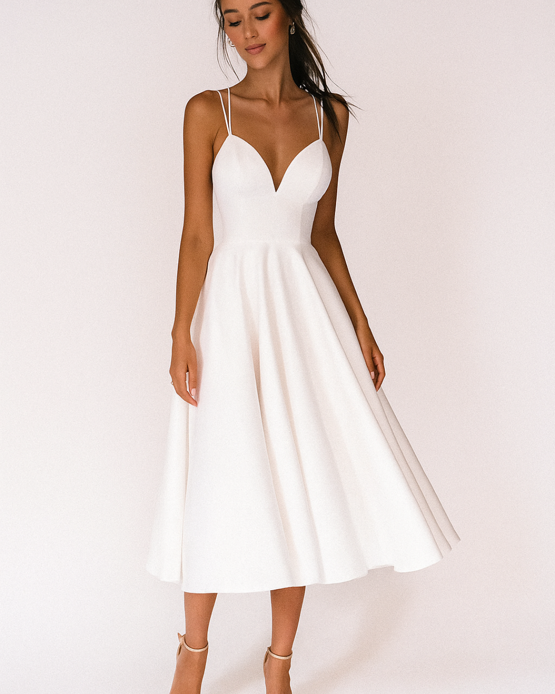 Daisy | Women's Wedding Guest Strappy Midi Dress