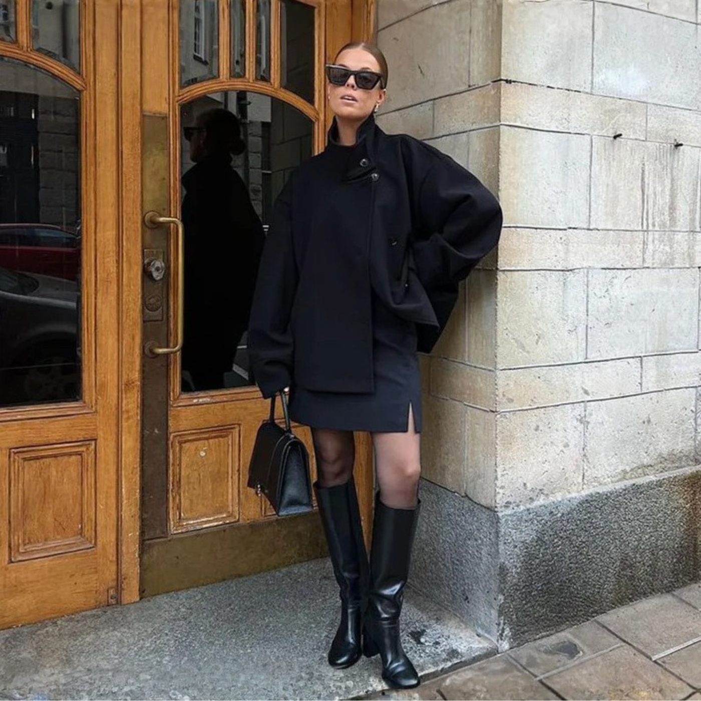 Alice | Bheki - Chic Stand-Up Collar Long Sleeve Button Down Coat