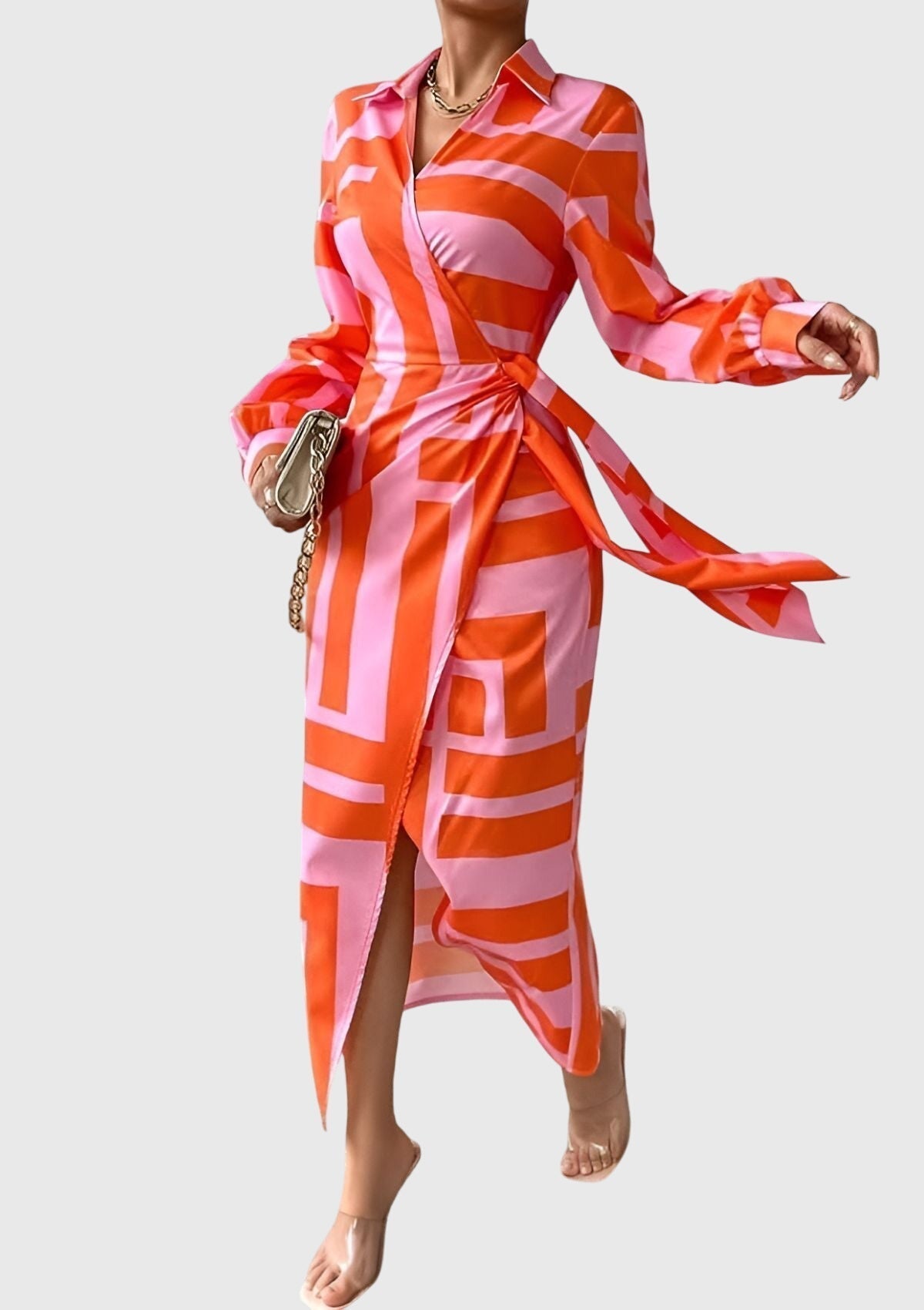 Alice | Elegant Wrap Dress With Print