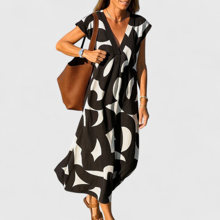 Alice | Sophisticated V-Neck Dress