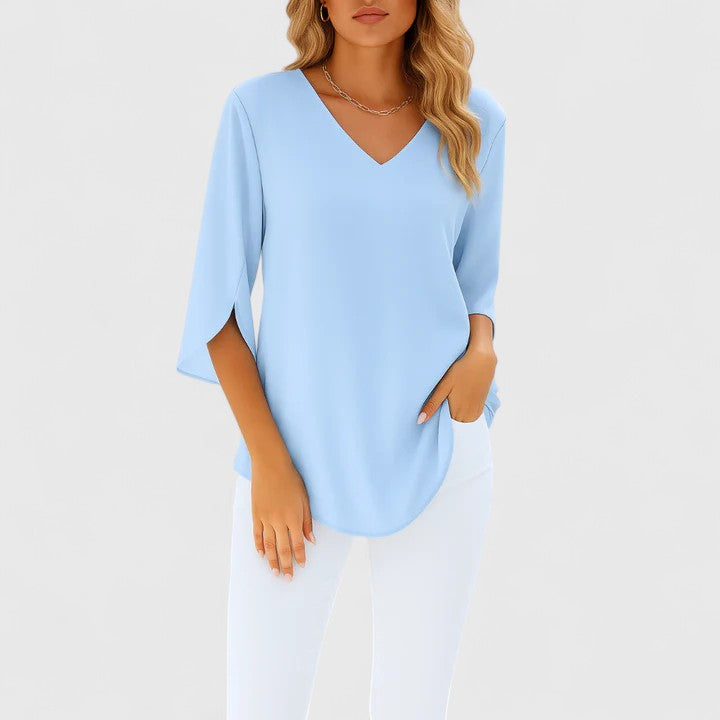 Alice | Sophisticated V-Neck Blouse