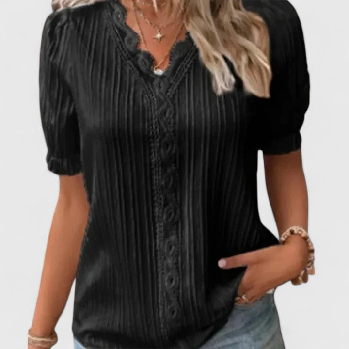 Alice | Elegant V-Neck Blouse
