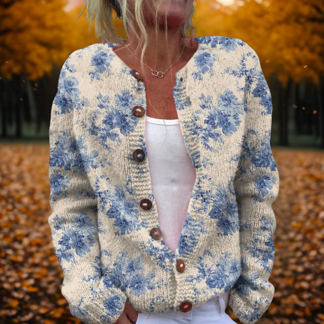Alice | Floral Art Cardigan