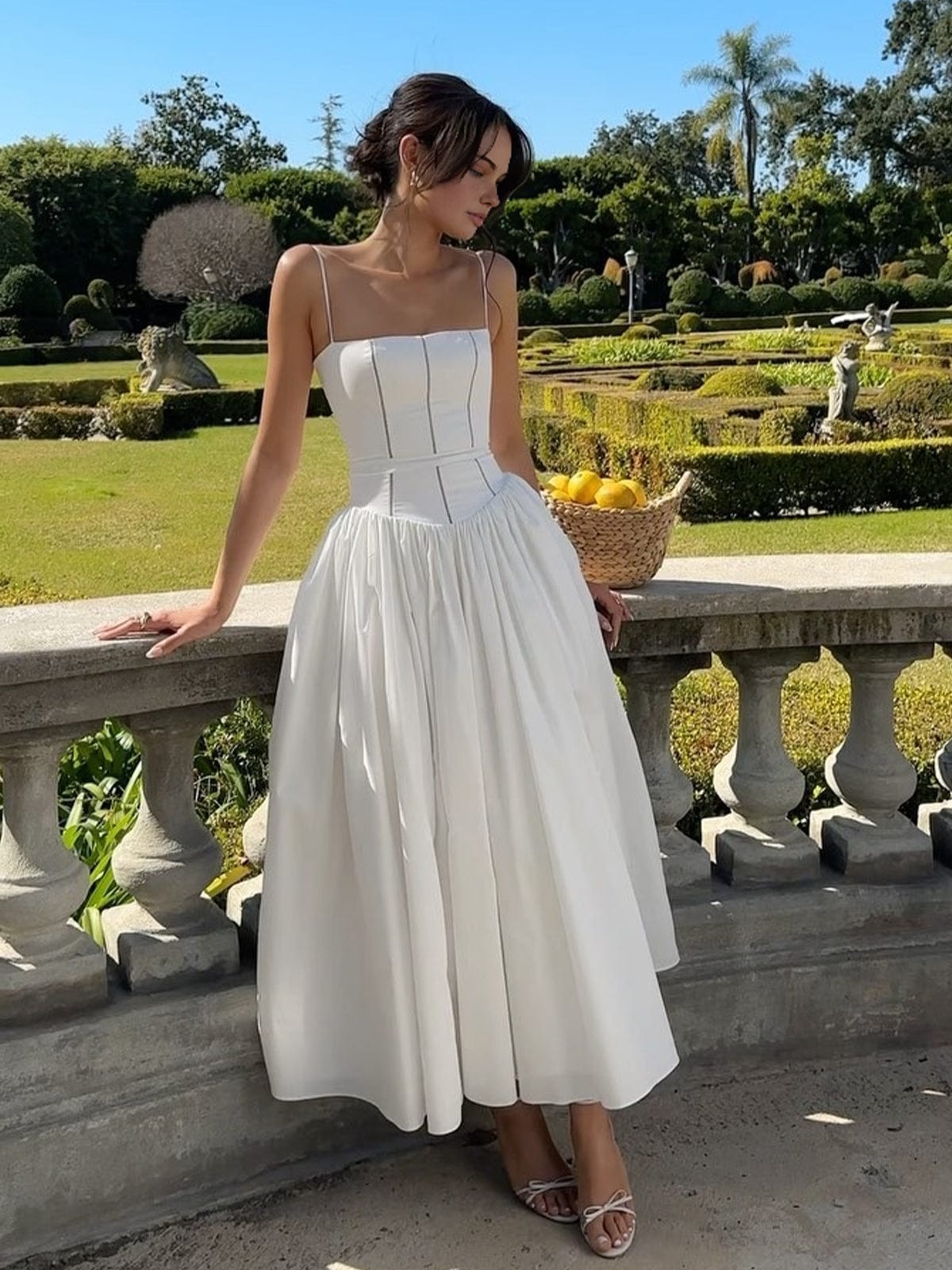 Alice | Women’s Wedding Guest Elegant Corset Midi Dress