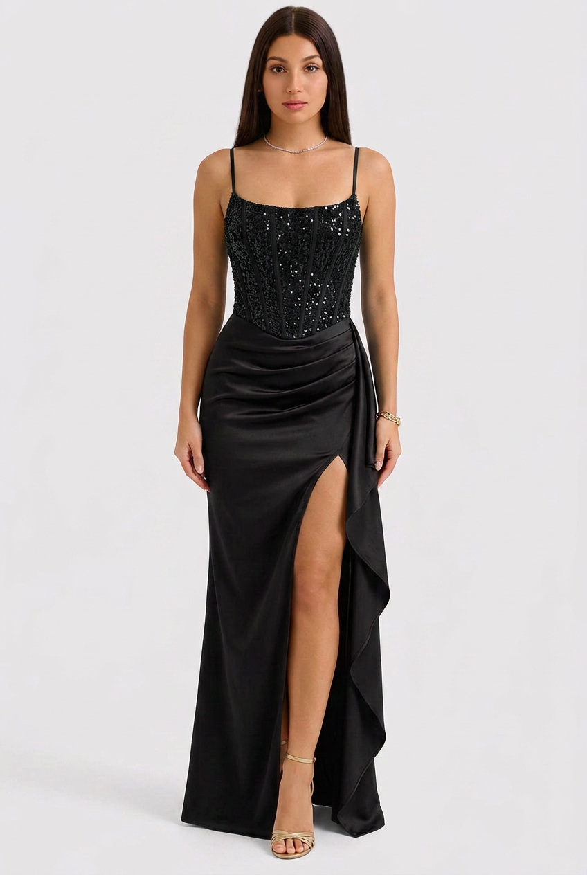 Alice | Sequin Corset Evening Dress