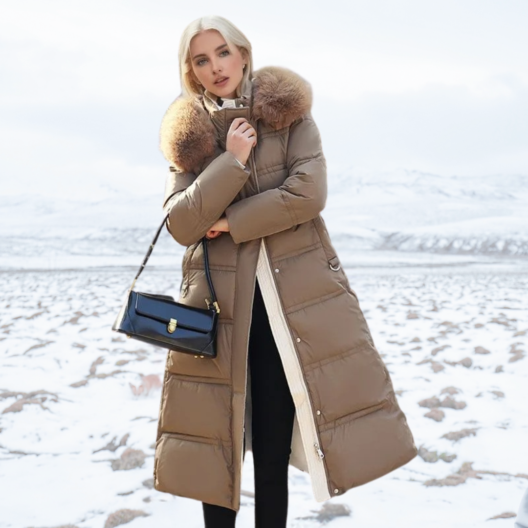Alice | Designer Winter Parka with Fur Hood