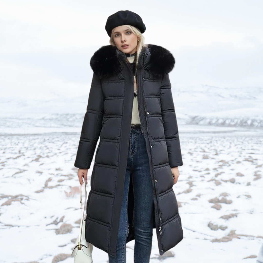 Tegan | Designer Winter Parka with Fur Hood
