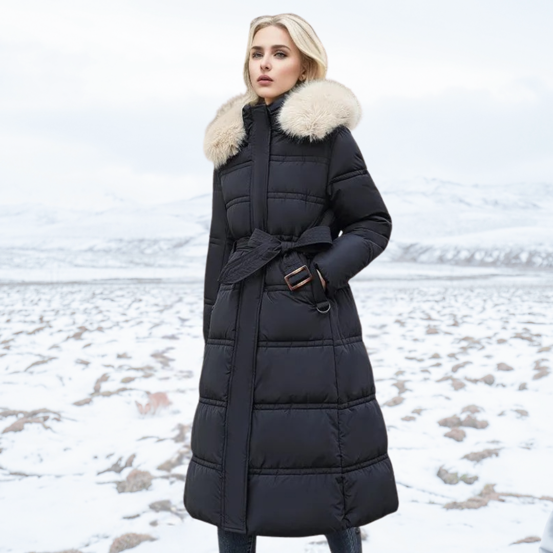 Tegan | Designer Winter Parka with Fur Hood