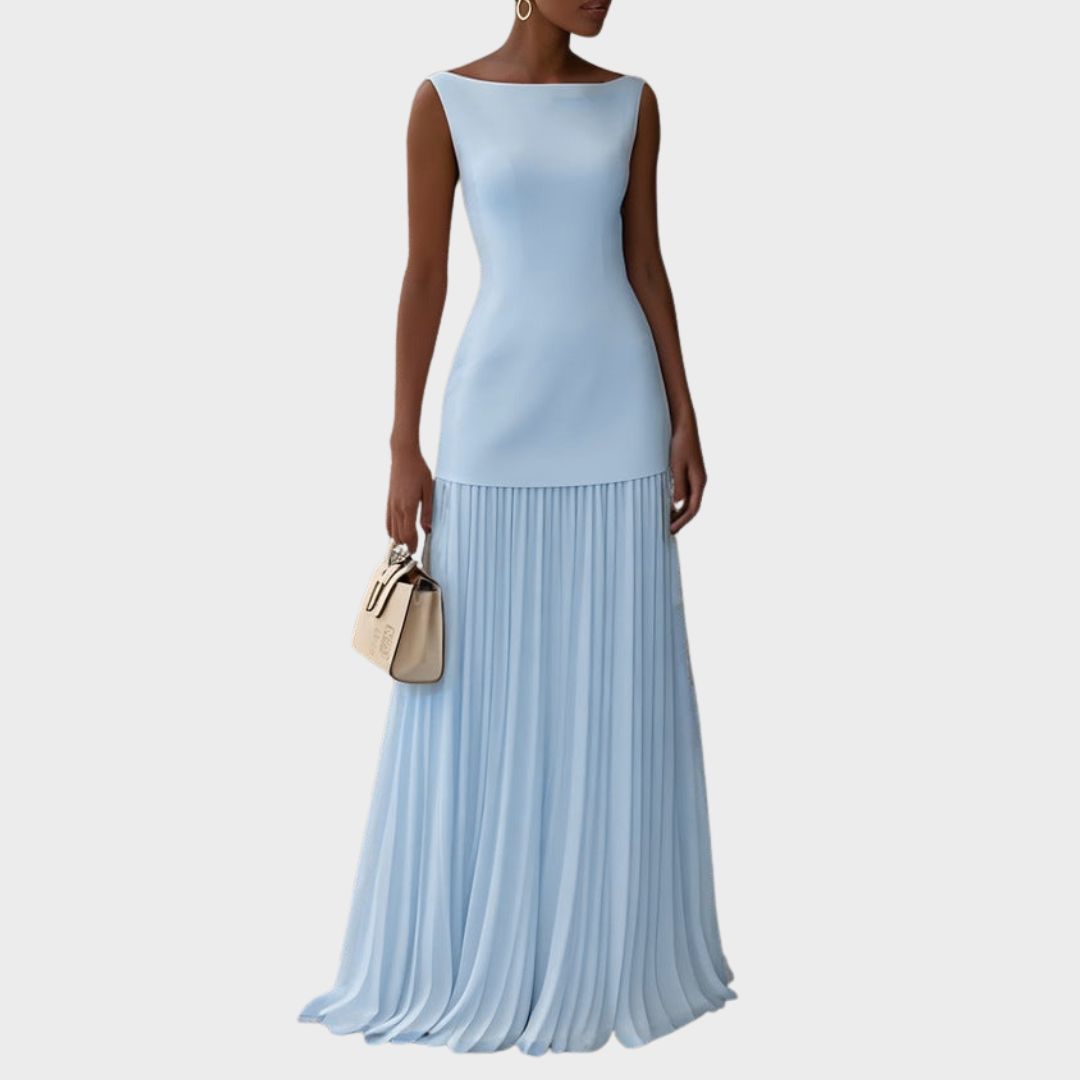 Alice | Sleeveless Dress With Flowing Pleats