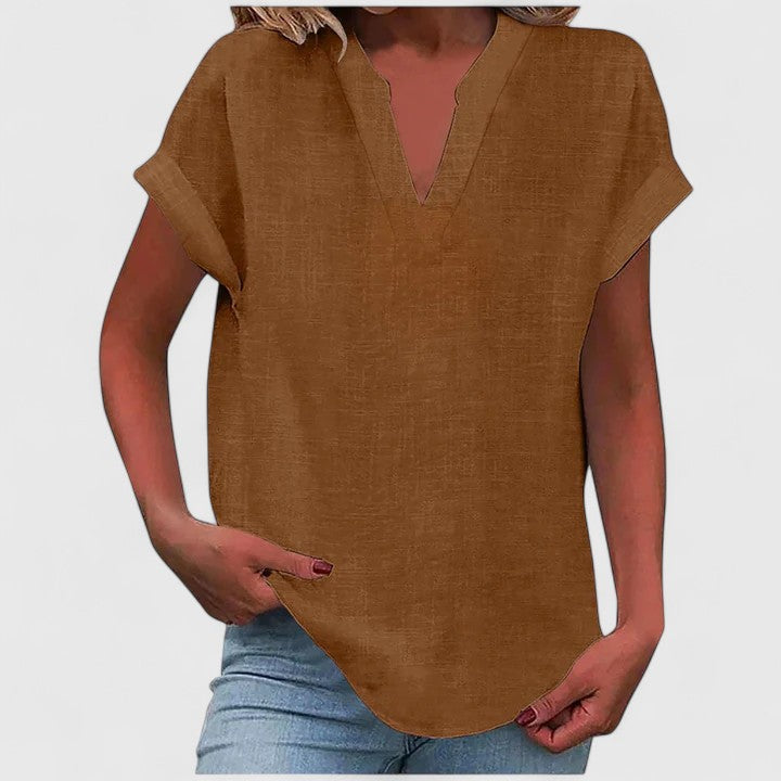 Alice | Comfortable V-Neck Blouse