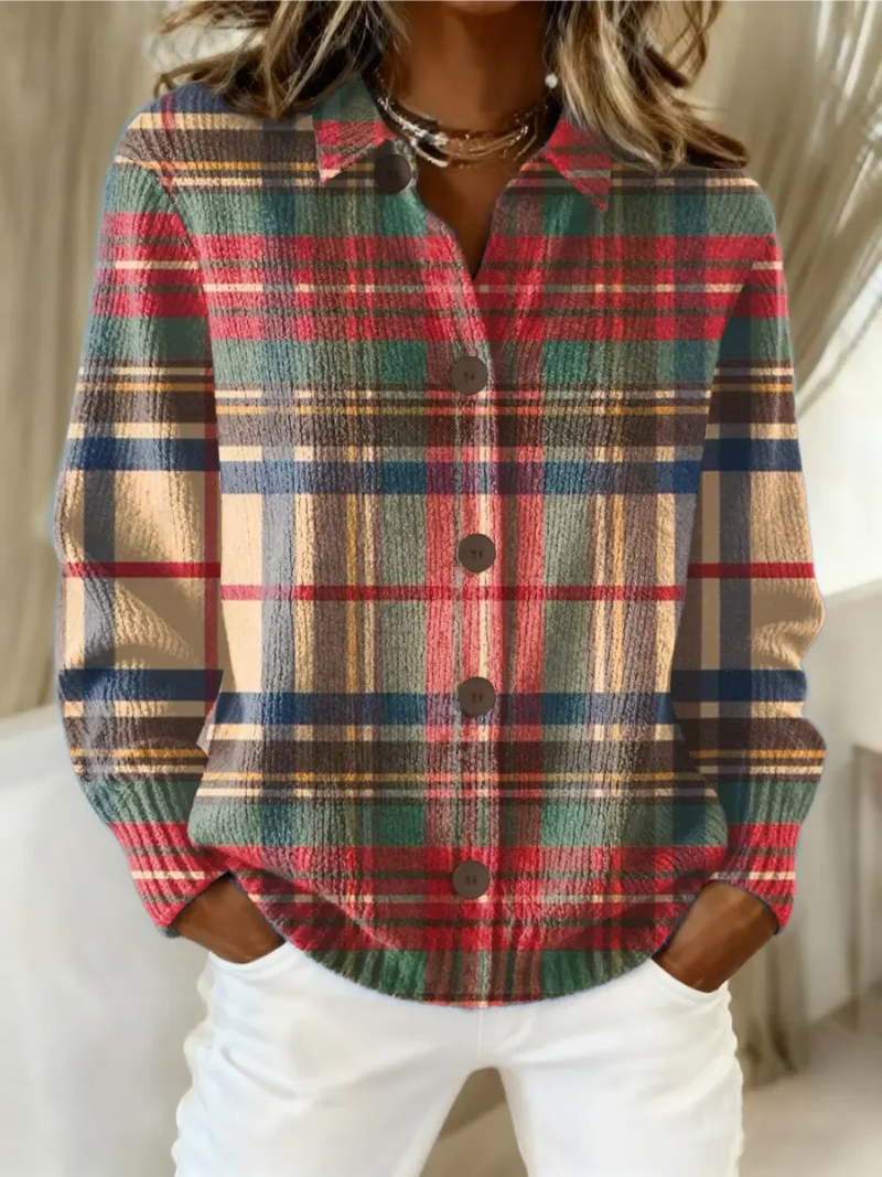Alice | Nora – Checked Knitted Blouse