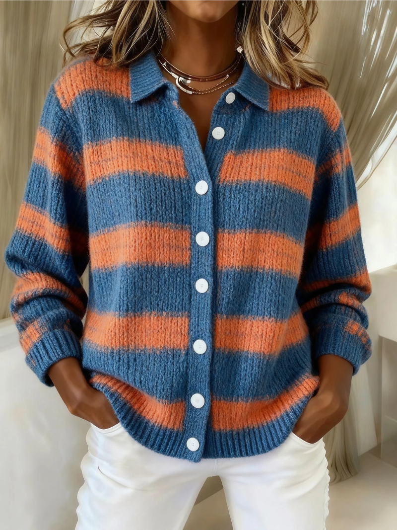 Alice | Livia – Knitted Blouse With Stripes
