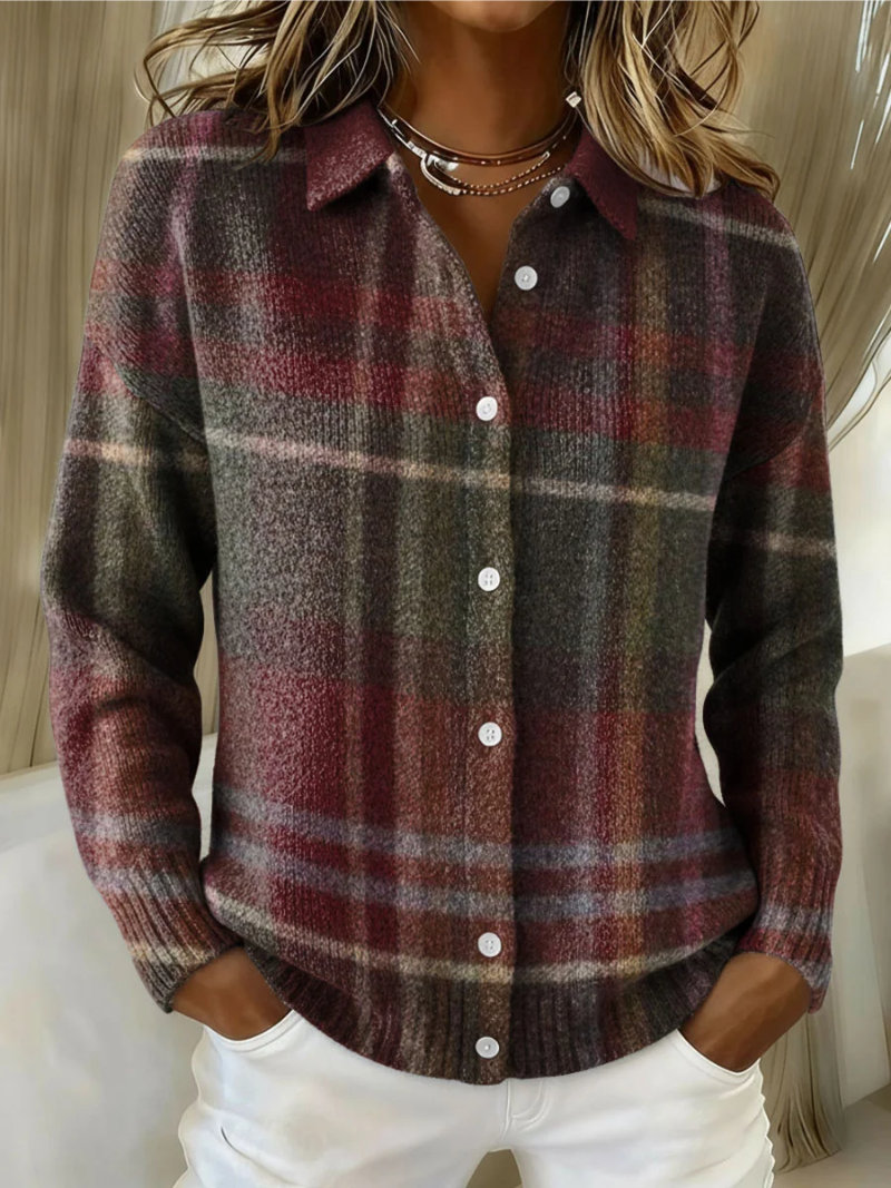 Alice | Emily – Checked Knit Blouse