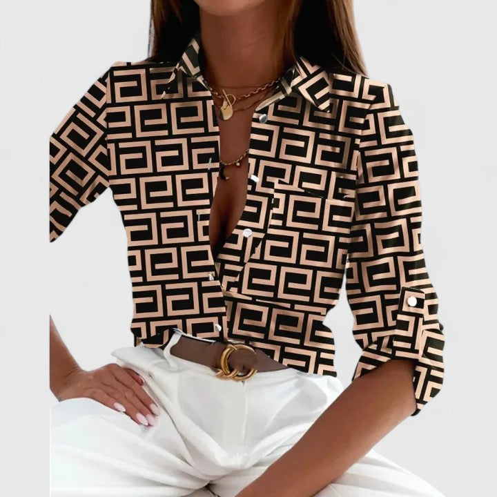 Alice | Lisette | Elegant Long Sleeve Blouse